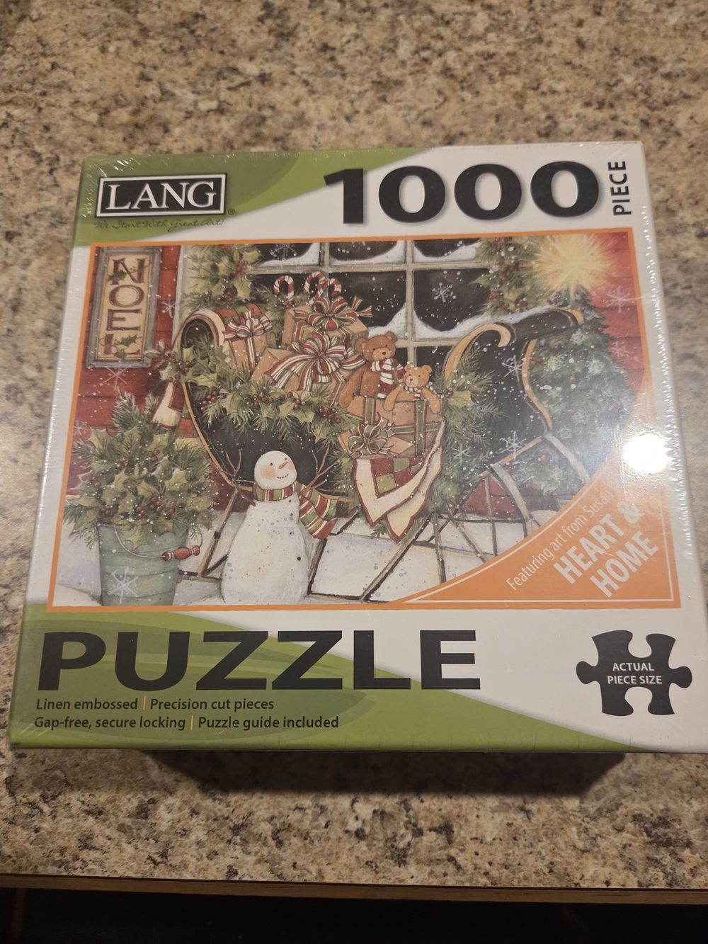 New LANG 1000 Piece Jigsaw Puzzle Santa's Sleigh